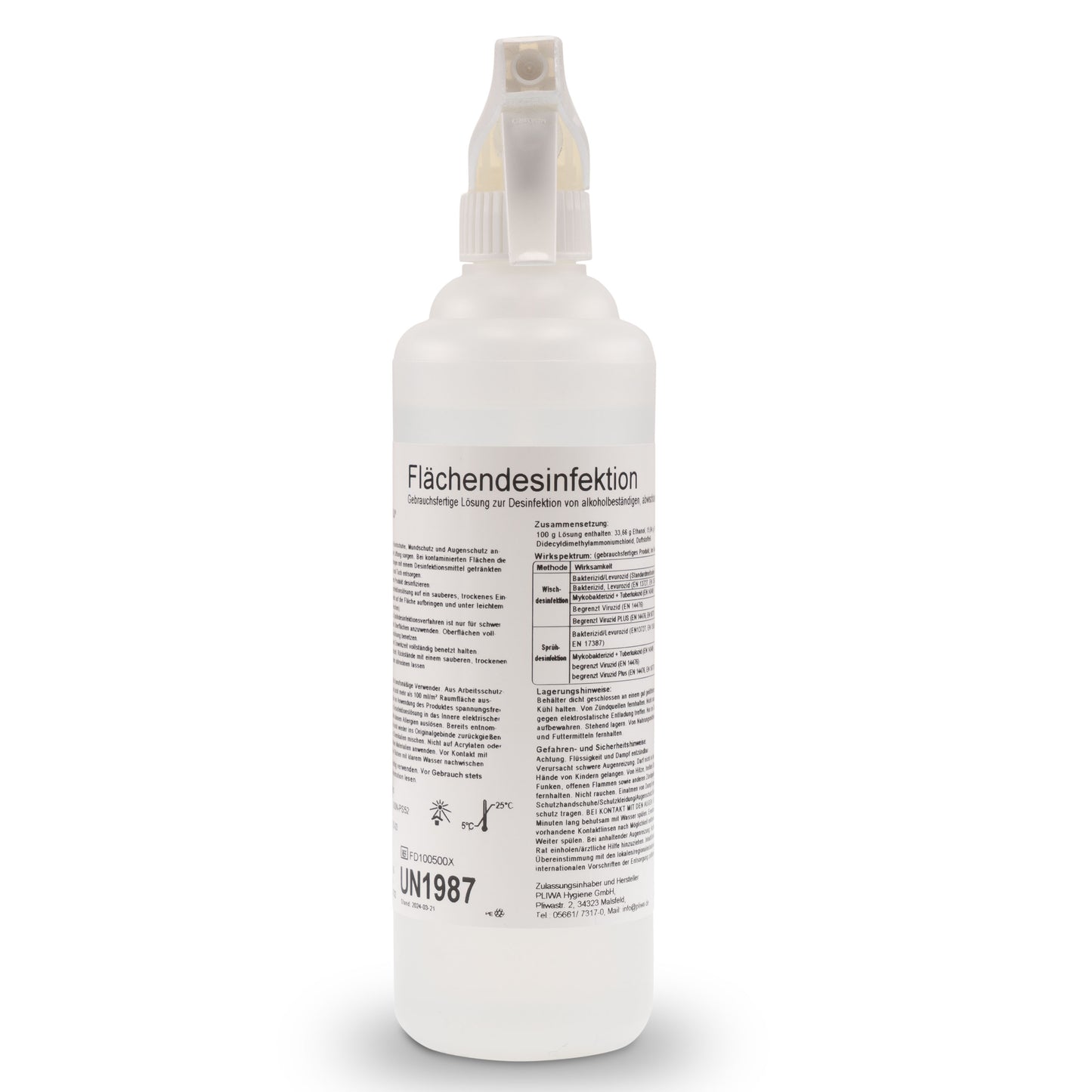 Sensalou surface disinfectant with spray head - 500ml