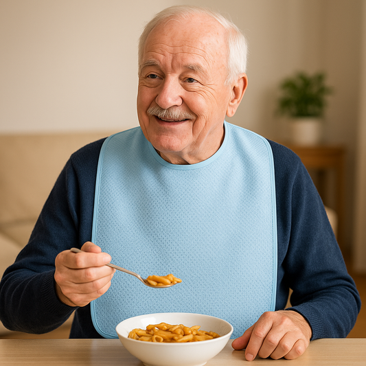 Wasserdichter Ess-Latz für Erwachsene – Hygienisch & Pflegeleicht | Pflegebedarf