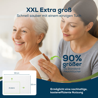 Sensalou wet wipes for adults XXL - 23 x 33 cm